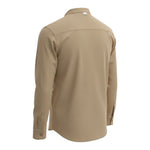 Dondup Camicia tinta unita con Colletto Coreano Beige per Bambino DMCA82 BEIGE DONDUP 