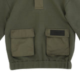 Dondup Felpa tinta unita con Cappuccio Verde per Bambino DMFE024 VERDE DONDUP 