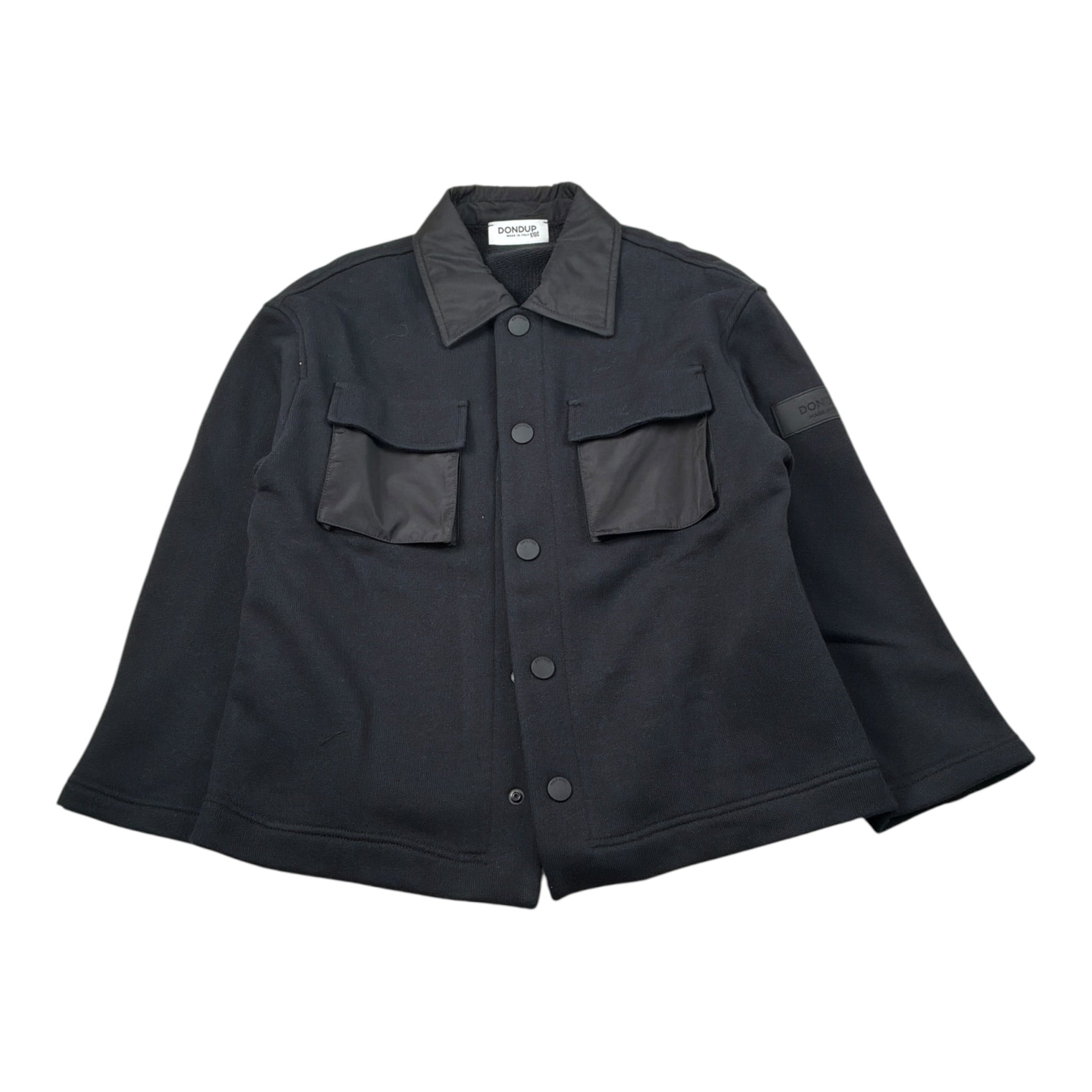 Dondup Camicia tinta unita con Bottoni Nero per Bambino DMGC021 NERO DONDUP 