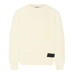 Dondup Maglia tinta unita con Logo Panna per Bambino DMMA029 PANNA DONDUP 
