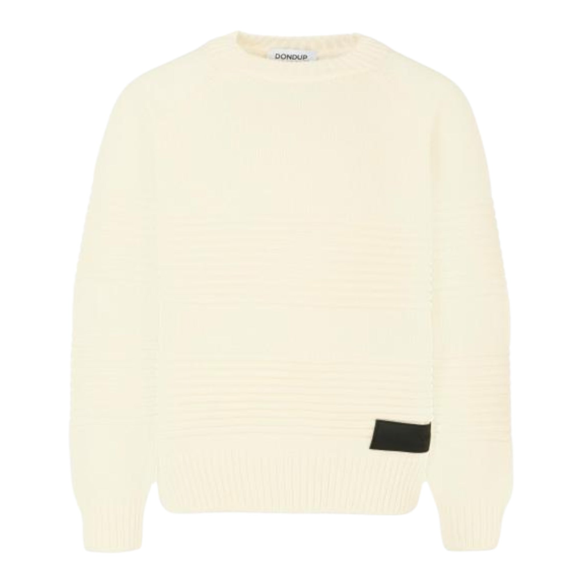 Dondup Maglia tinta unita con Logo Panna per Bambino DMMA029 PANNA DONDUP 