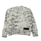 Dondup Maglia Girocollo tinta unita con Ricami Beige per Bambino DMMA030 BEIGE DONDUP 