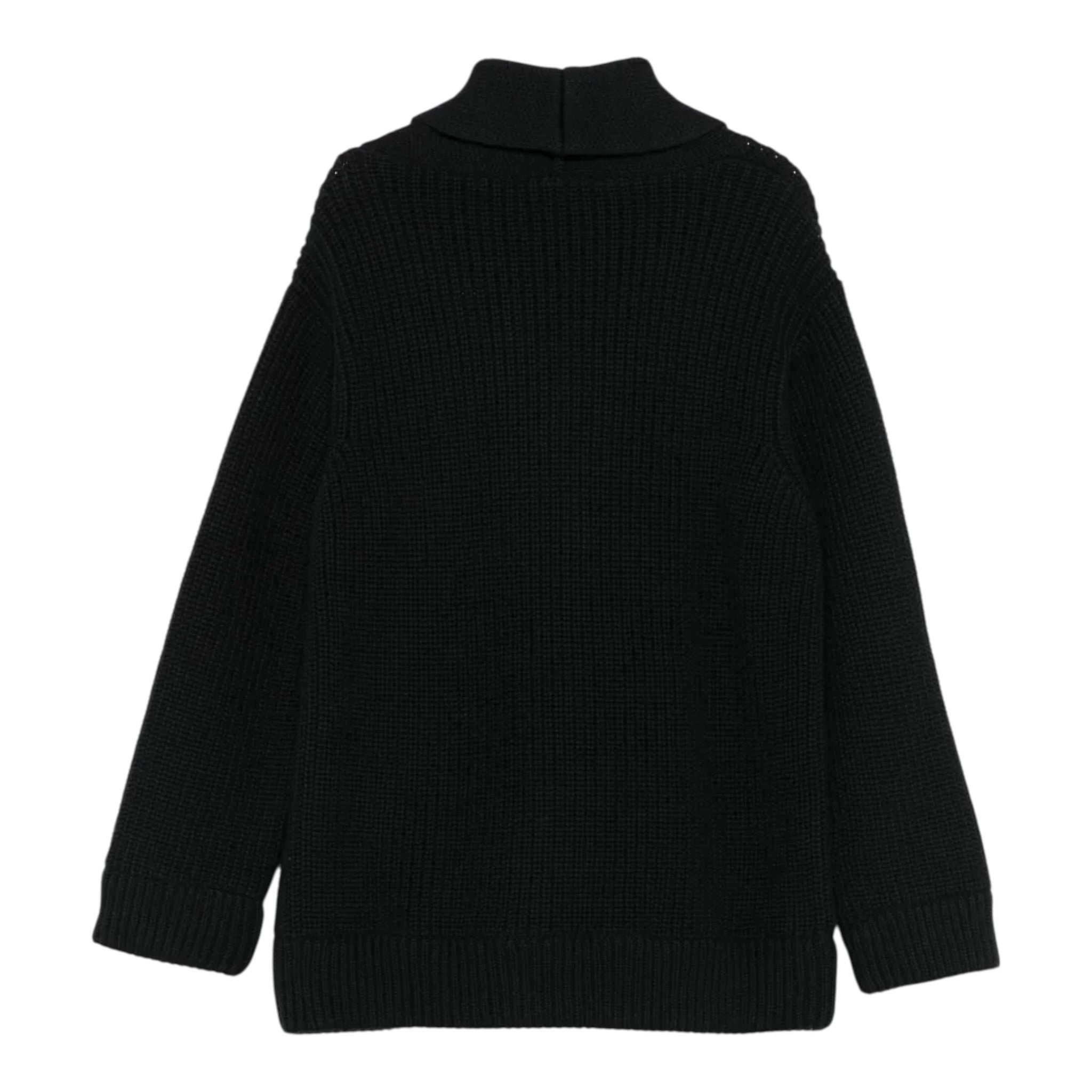 Dondup Cardigan tinta unita Nero per Bambino DMMA034 NERO DONDUP 