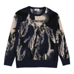 Dondup Maglia tinta unita con Stampa Blu per Bambino DMMA037 BLU DONDUP 