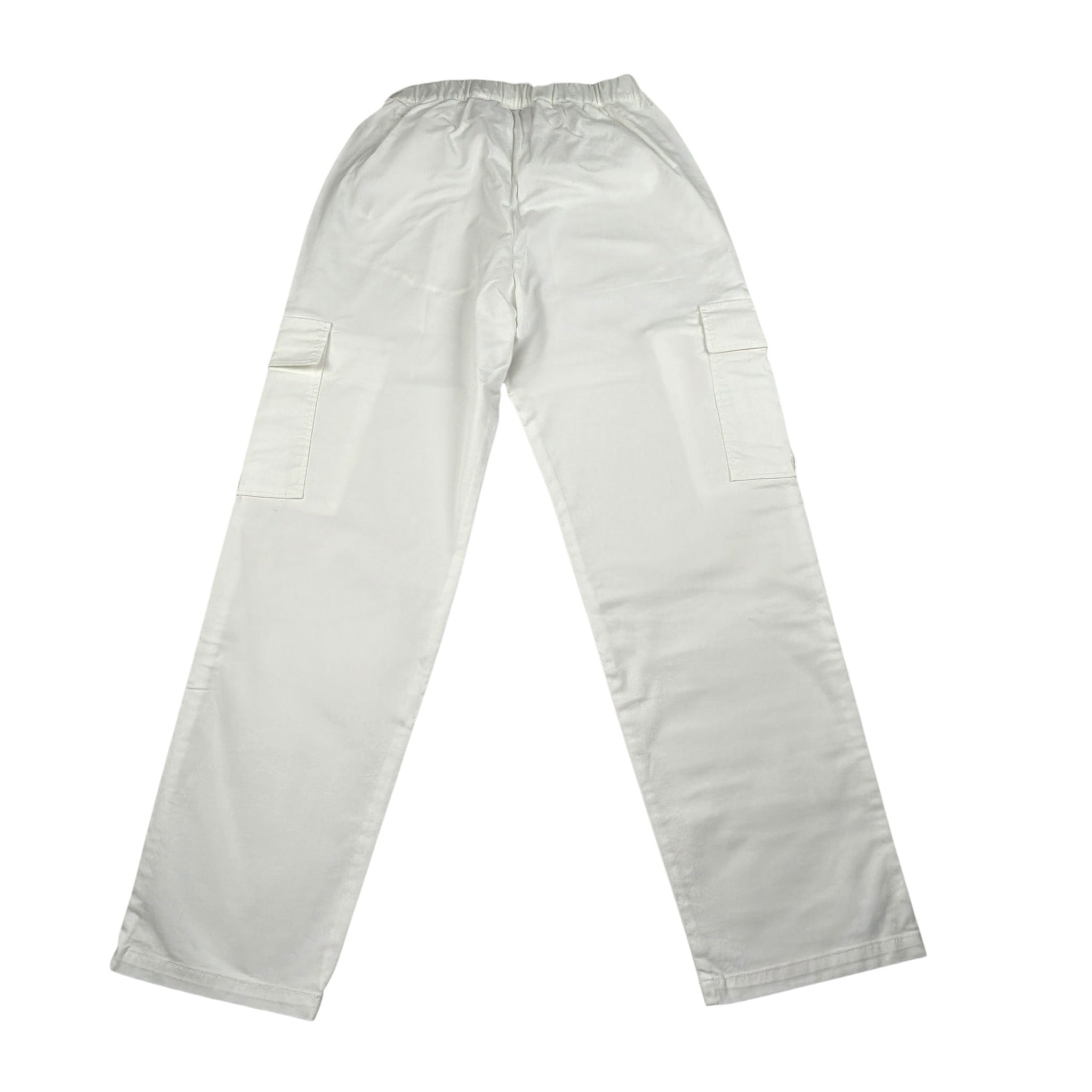 Dondup Pantalone tinta unita con Elastico In Vita Bianco per Bambino DMPA041 BIANCO DONDUP 