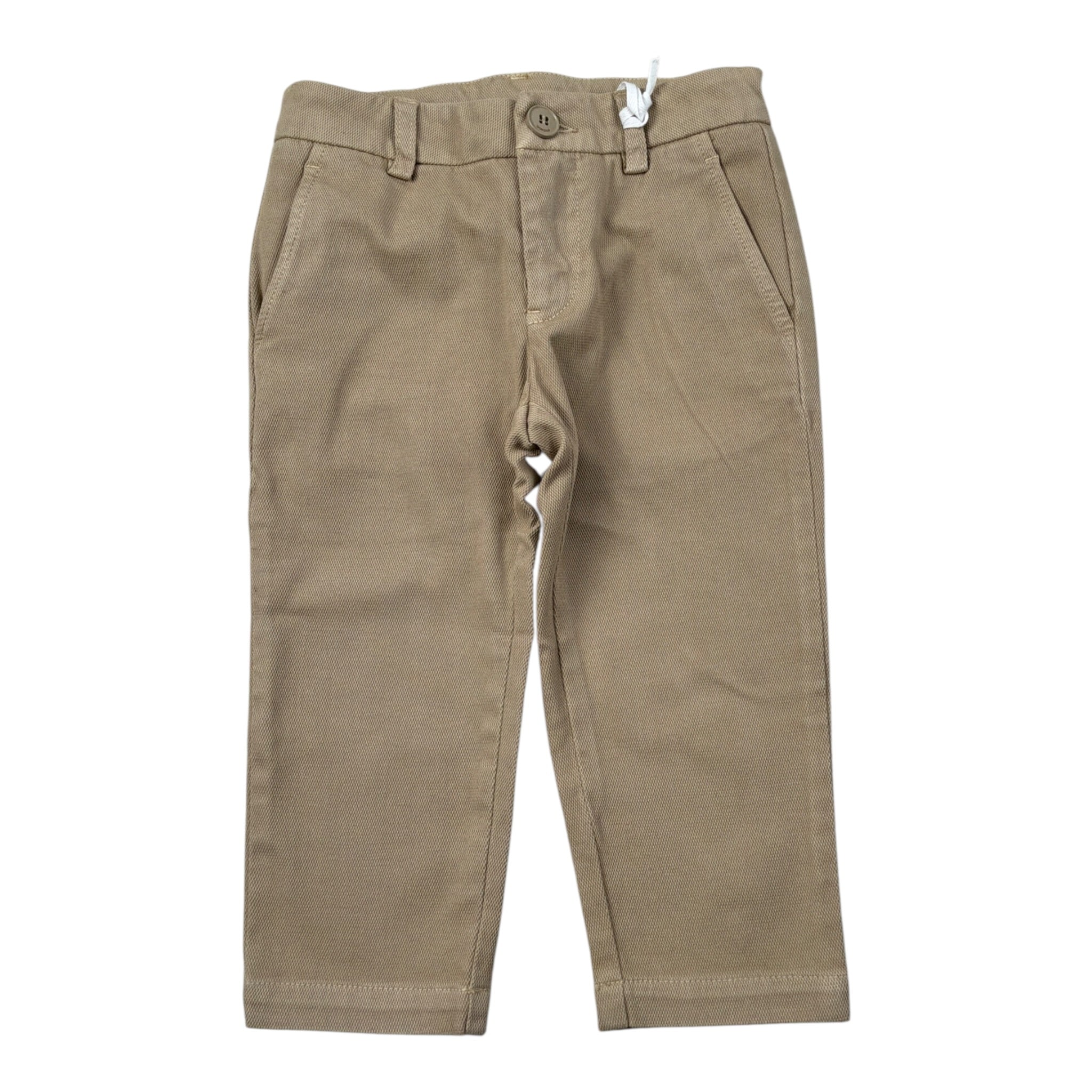 Dondup Pantalone tinta unita con Girovita Regolabile Beige per Bambino DMPA145 BEIGE DONDUP 