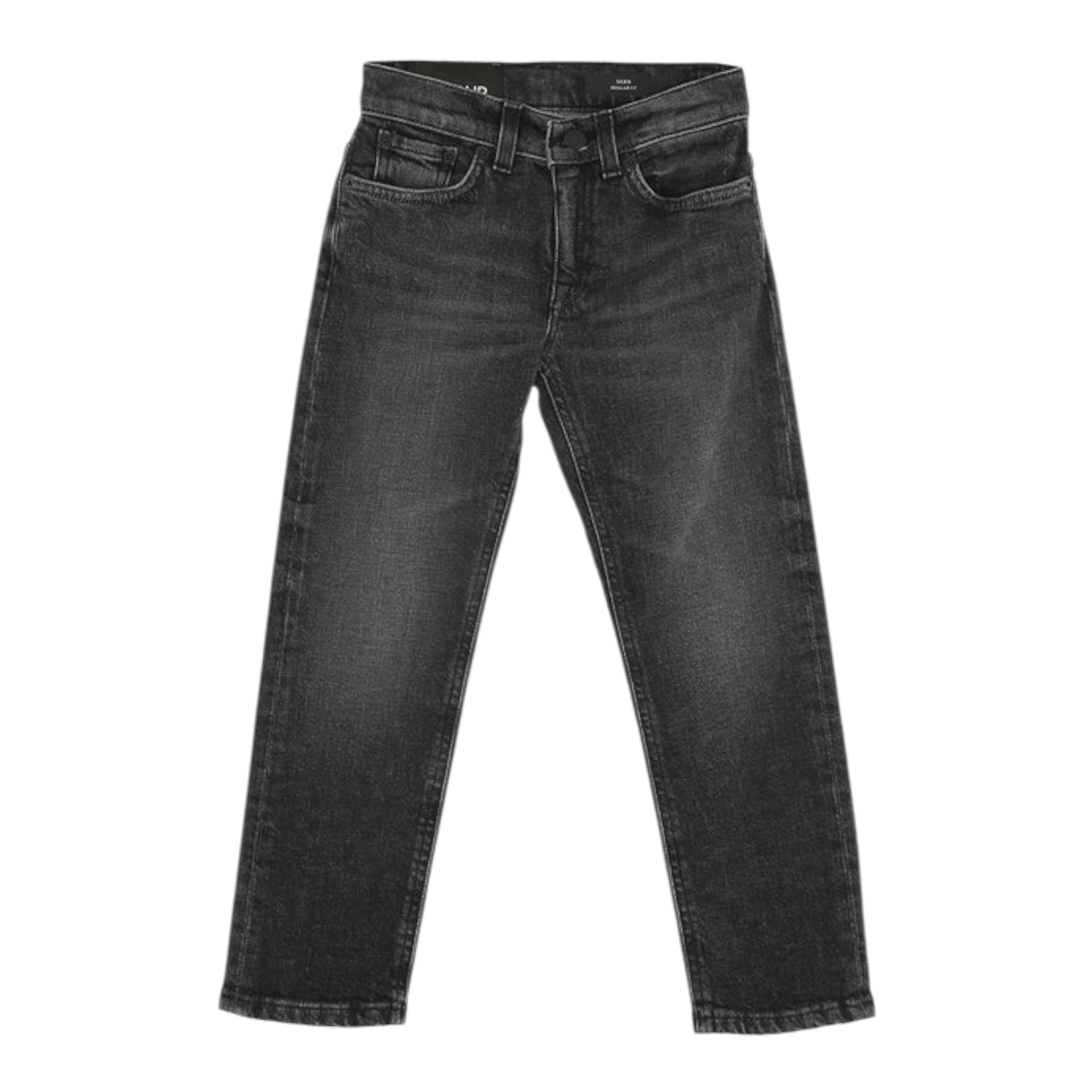 Dondup Jeans tinta unita Nero per Bambino DMPA158 NERO DONDUP 