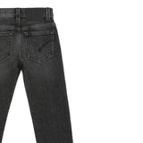 Dondup Jeans tinta unita Nero per Bambino DMPA158 NERO DONDUP 