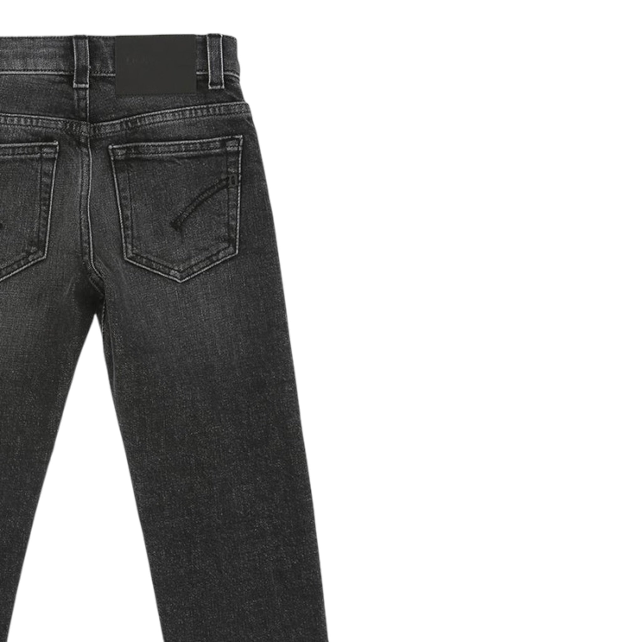 Dondup Jeans tinta unita Nero per Neonato DMPA158N NERO DONDUP 