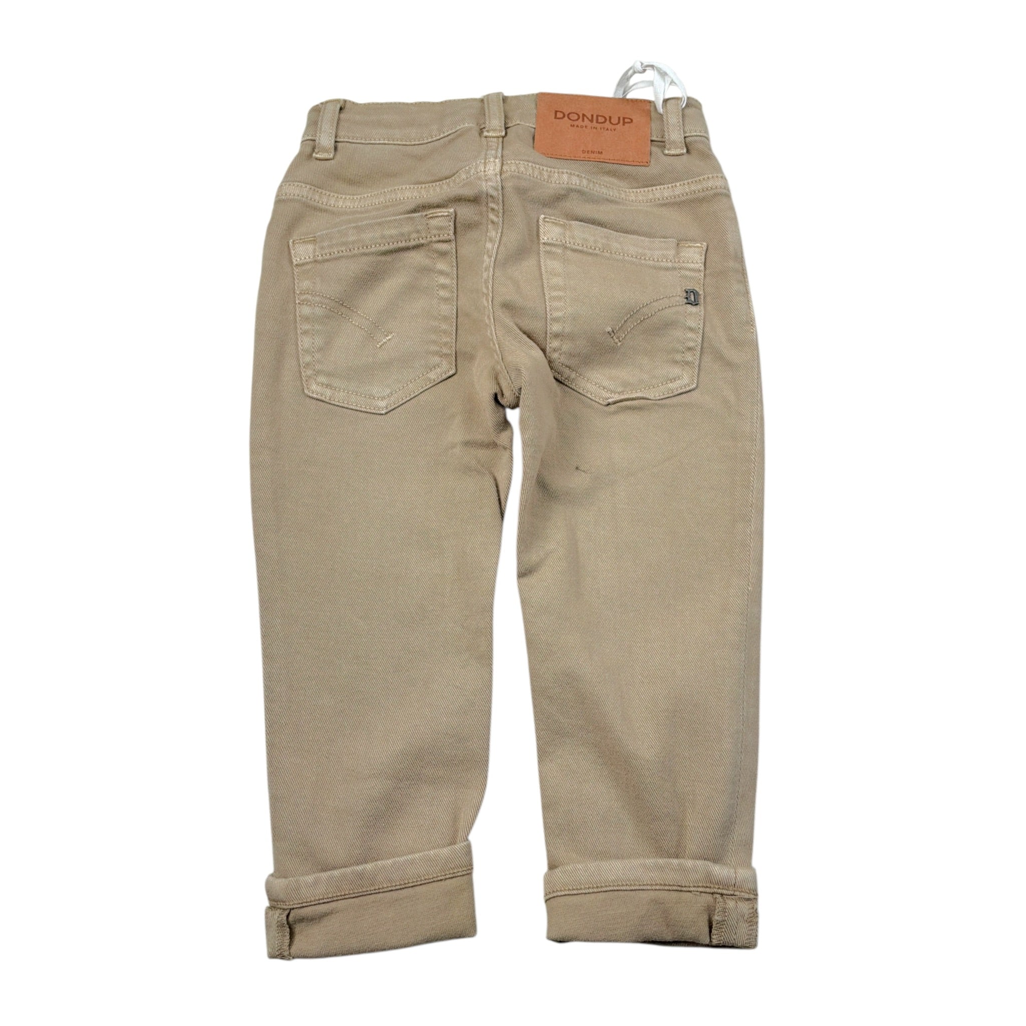 Dondup Pantalone tinta unita 5 Tasche Beige per Bambino DMPA161 BEIGE DONDUP 