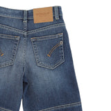 Dondup Jeans tinta unita con Tasconi Blu per Bambino DMPA176 BLU DONDUP 