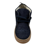 Dou Dou Stivale tinta unita con Lacci Blu per Neonato 24IDE416 BLU DOU DOU 