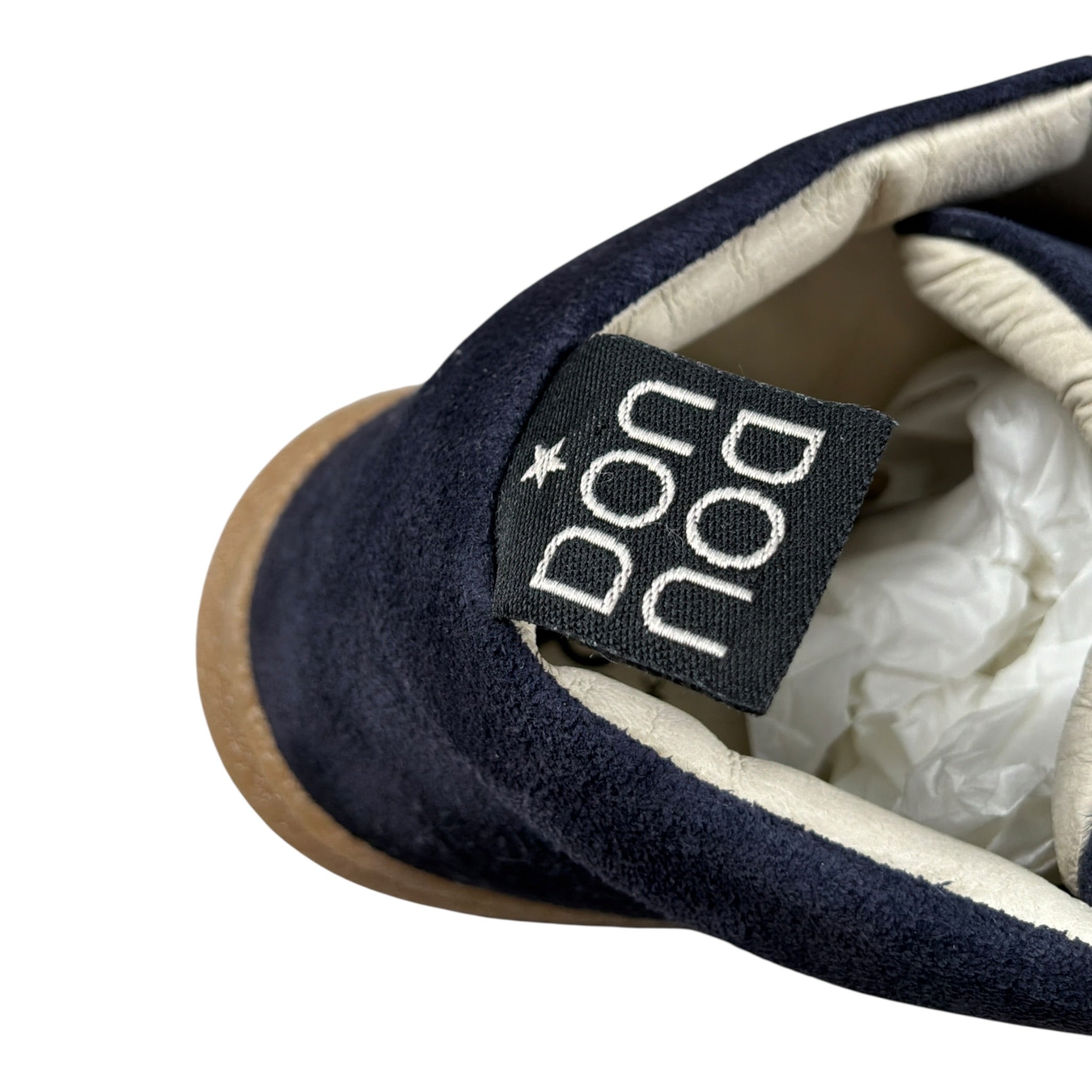 Dou Dou Stivale tinta unita con Lacci Blu per Neonato 24IDE416 BLU DOU DOU 