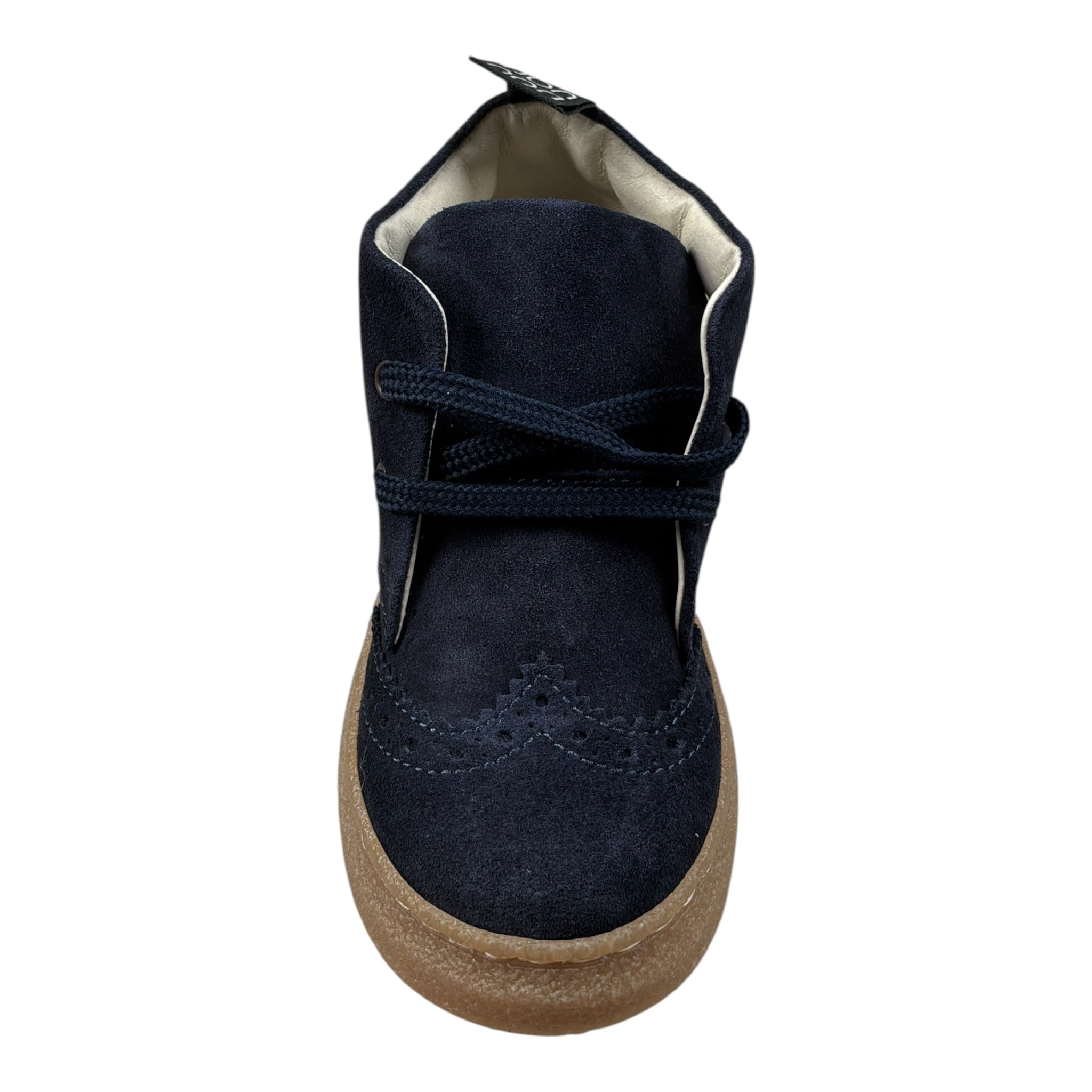Dou Dou Stivale tinta unita con Lacci Blu per Bambino 24IDE416J BLU DOU DOU 