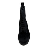 Dou Dou Stivale tinta unita con Lacci Nero per Bambina 32ANF559 NERO DOU DOU 