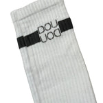 Dou Dou Calzini tinta unita con Logo Bianco per Bambina DS0P10X BIANCO DOU DOU 