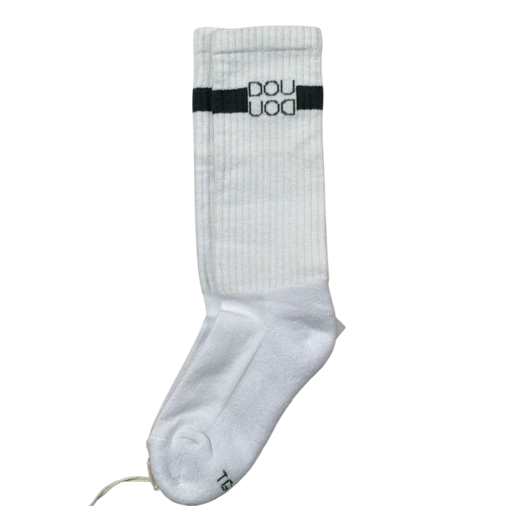Dou Dou Calzini tinta unita con Logo Bianco per Bambina DS0P10X BIANCO DOU DOU 