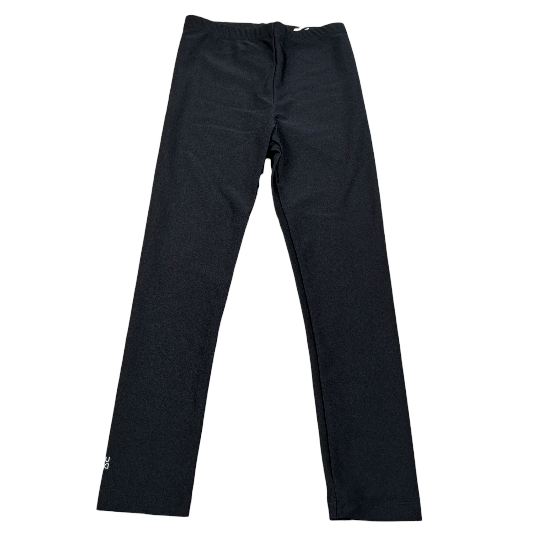 Dou Dou Leggins tinta unita con Logo Nero per Bambina DT6A40 NERO DOU DOU 