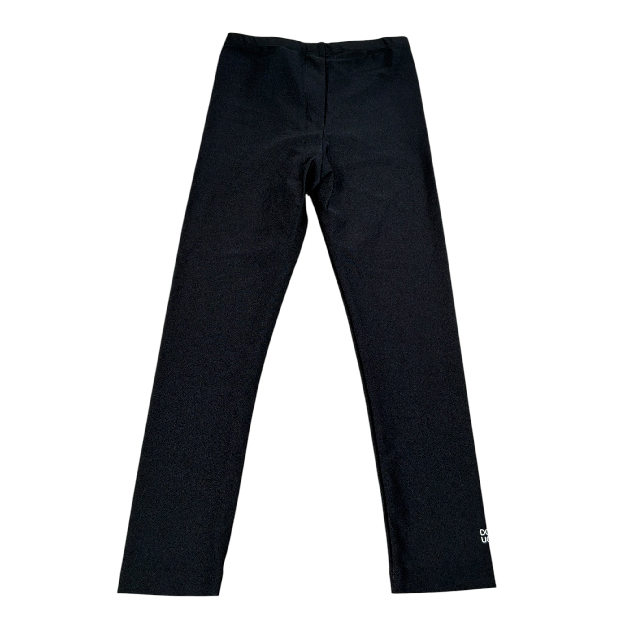 Dou Dou Leggins tinta unita con Logo Nero per Bambina DT6A40 NERO DOU DOU 