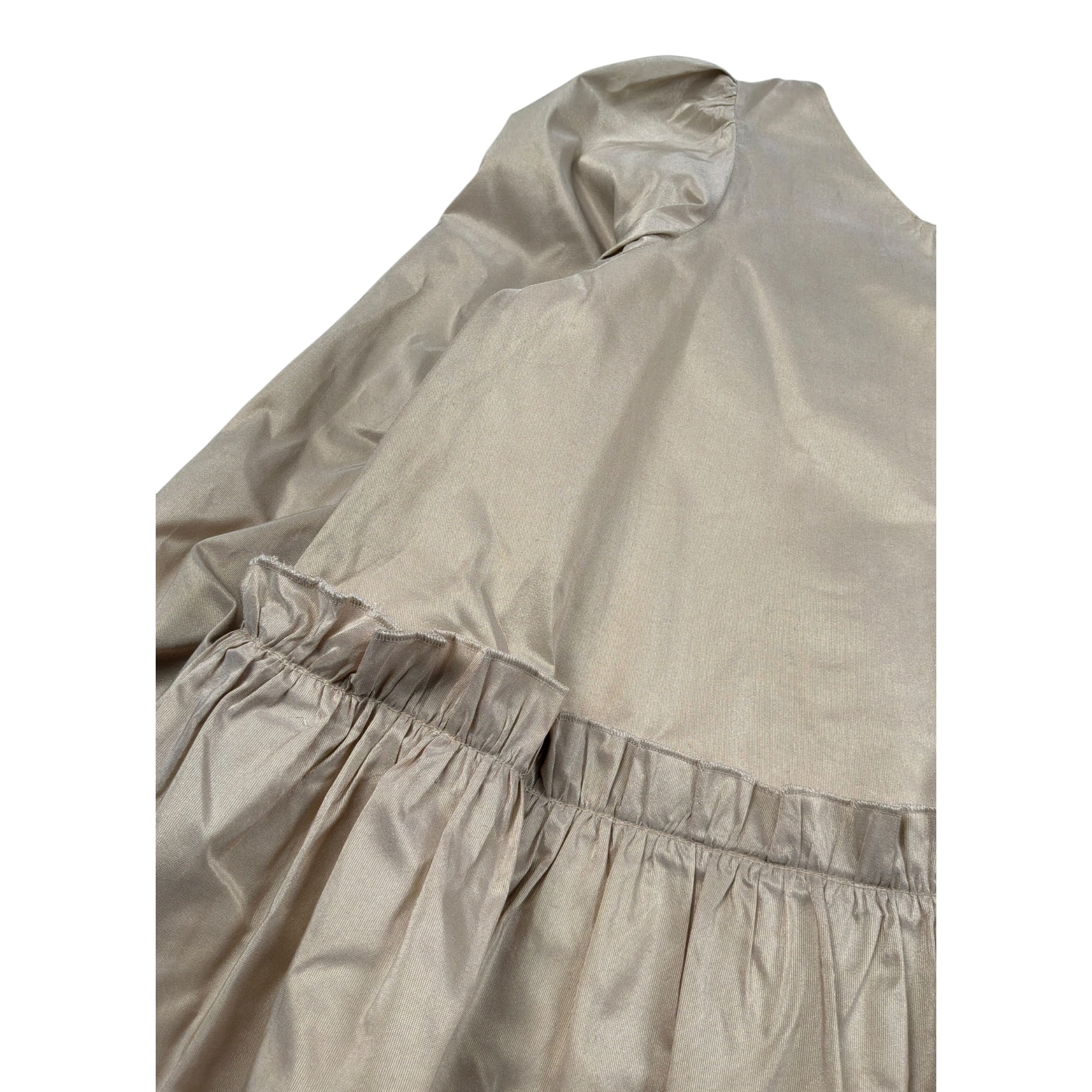 Dou Dou Abito Manica Lunga tinta unita Beige per Bambina DV1B00 BEIGE DOU DOU 