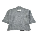 Dou Dou Cardigan tinta unita con Logo Grigio per Bambina DV9A40 GRIGIO DOU DOU 