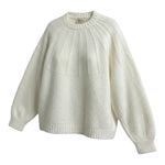 Dou Dou Maglia Girocollo tinta unita con Logo Bianco per Bambina DV9A50 BIANCO DOU DOU 
