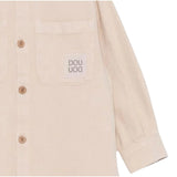 Dou Dou Camicia tinta unita con Taschini Beige per Bambina DW2P77 BEIGE DOU DOU 
