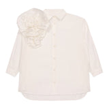 Dou Dou Camicia tinta unita con Applicazioni Bianco per Bambina DW5A30 BIANCO DOU DOU 