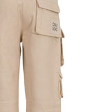 Dou Dou Pantalone tinta unita Modello Cargo Beige per Bambina DW6P30 BEIGE DOU DOU 