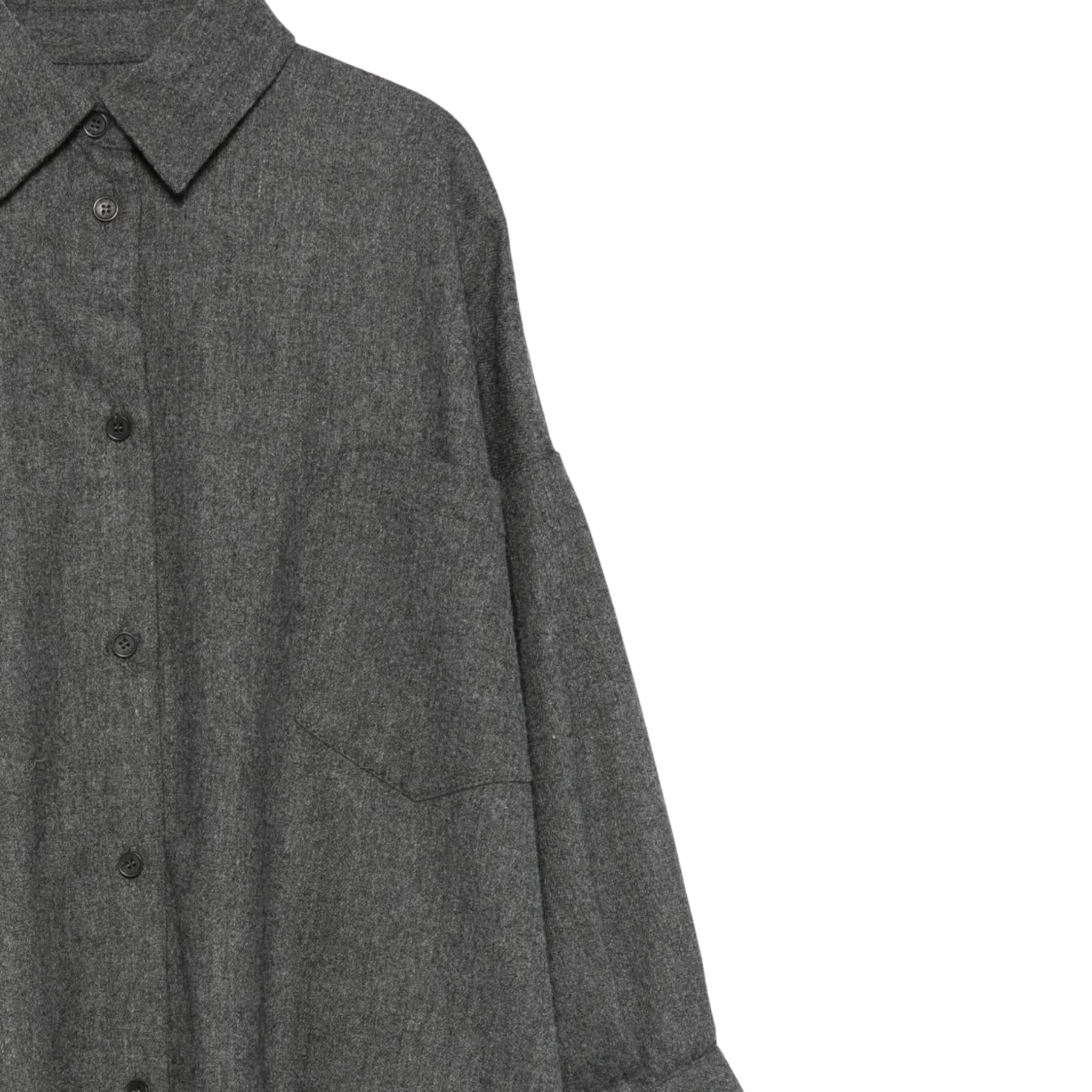 Dou Dou Abito tinta unita Modello Camicia Grigio per Bambina DX1A00I0296 GRIGIO DOU DOU 