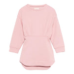 Dou Dou Abito tinta unita con Fiocco Rimovibile Rosa per Bambina DX1A50 ROSA DOU DOU 
