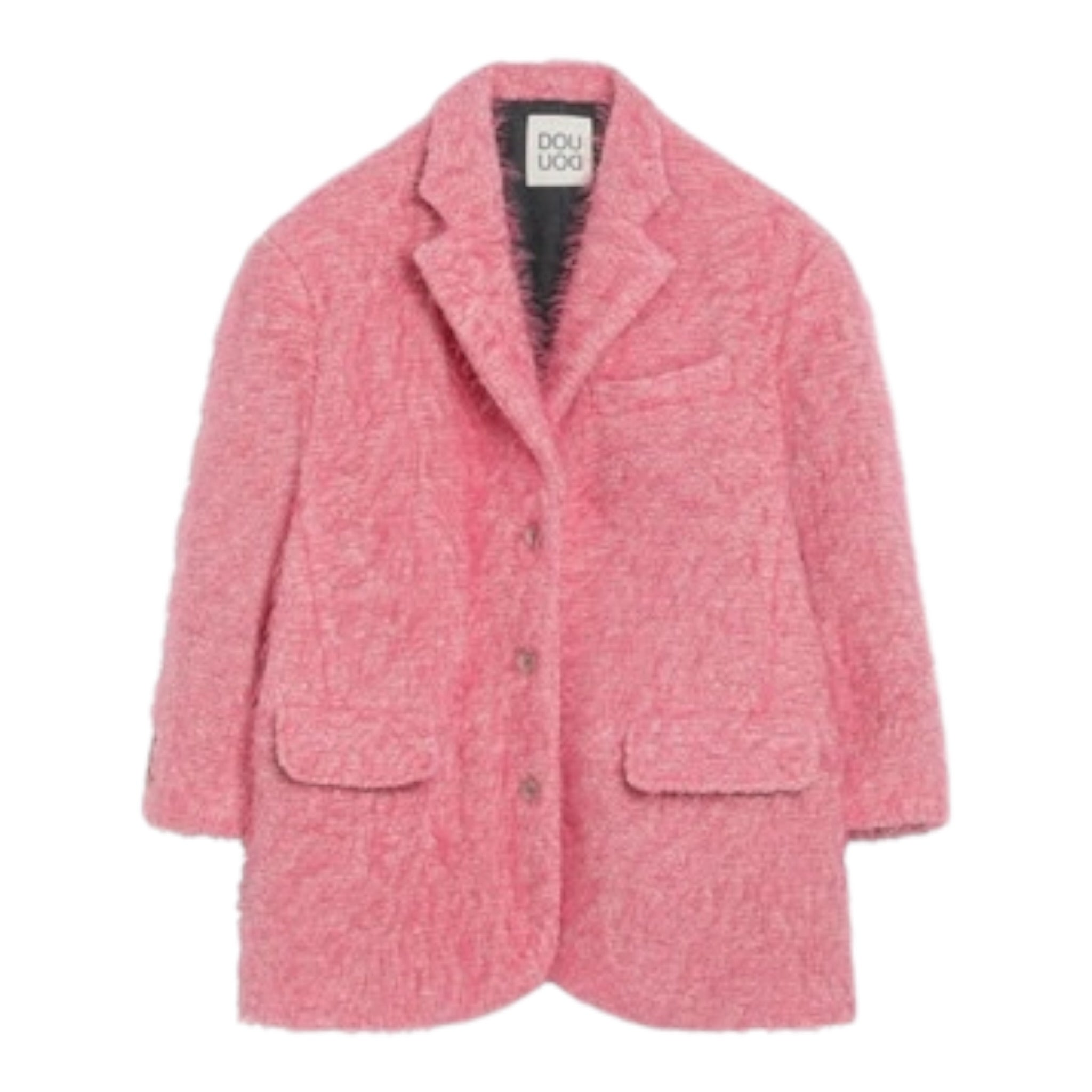 Dou Dou Cappotto tinta unita Rosa per Bambina DX2A04E0236 ROSA DOU DOU 