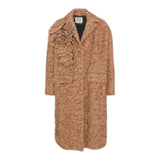 Dou Dou Cappotto tinta unita Marrone per Bambina DX2A50E0236 MARRONE DOU DOU 