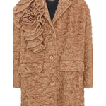 Dou Dou Cappotto tinta unita con Bottoni Beige per Bambina DX2A50E236 BEIGE DOU DOU 