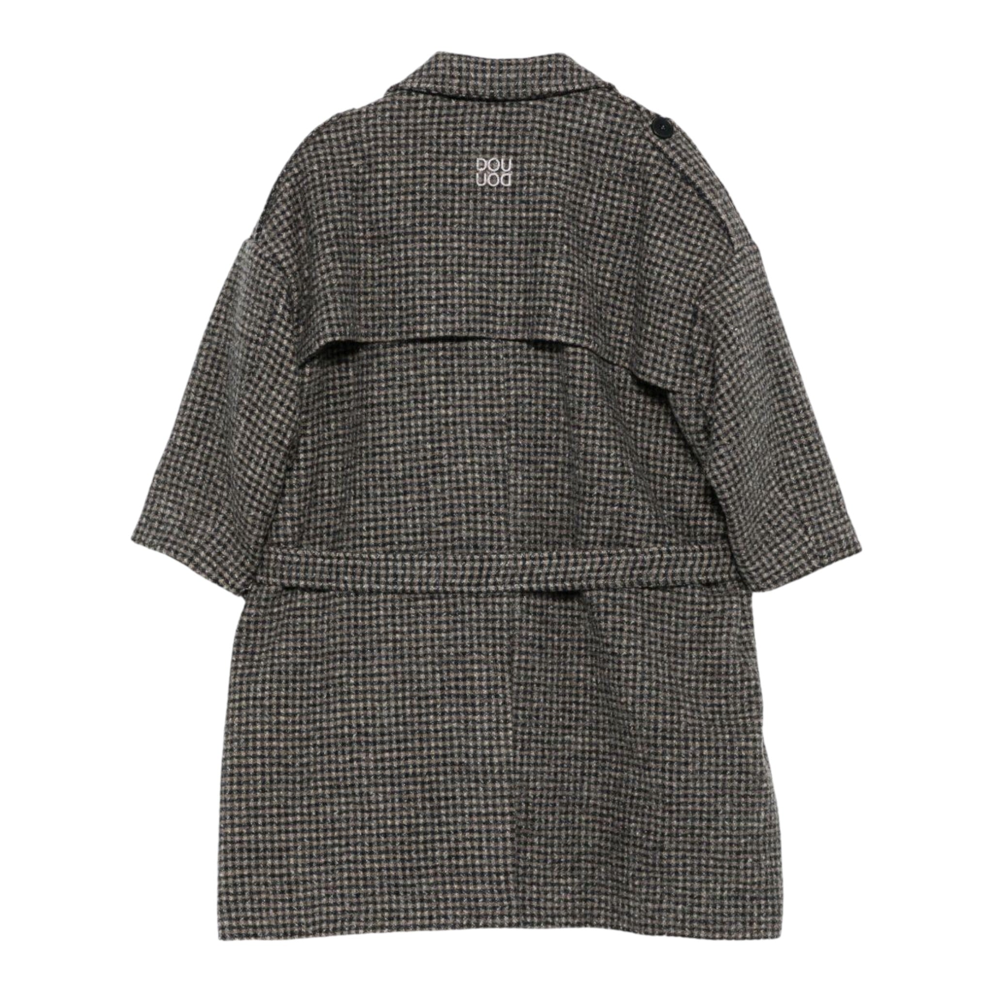 Dou Dou Cappotto Doppiopetto tinta unita Marrone per Bambina DX2P50 MARRONE DOU DOU 