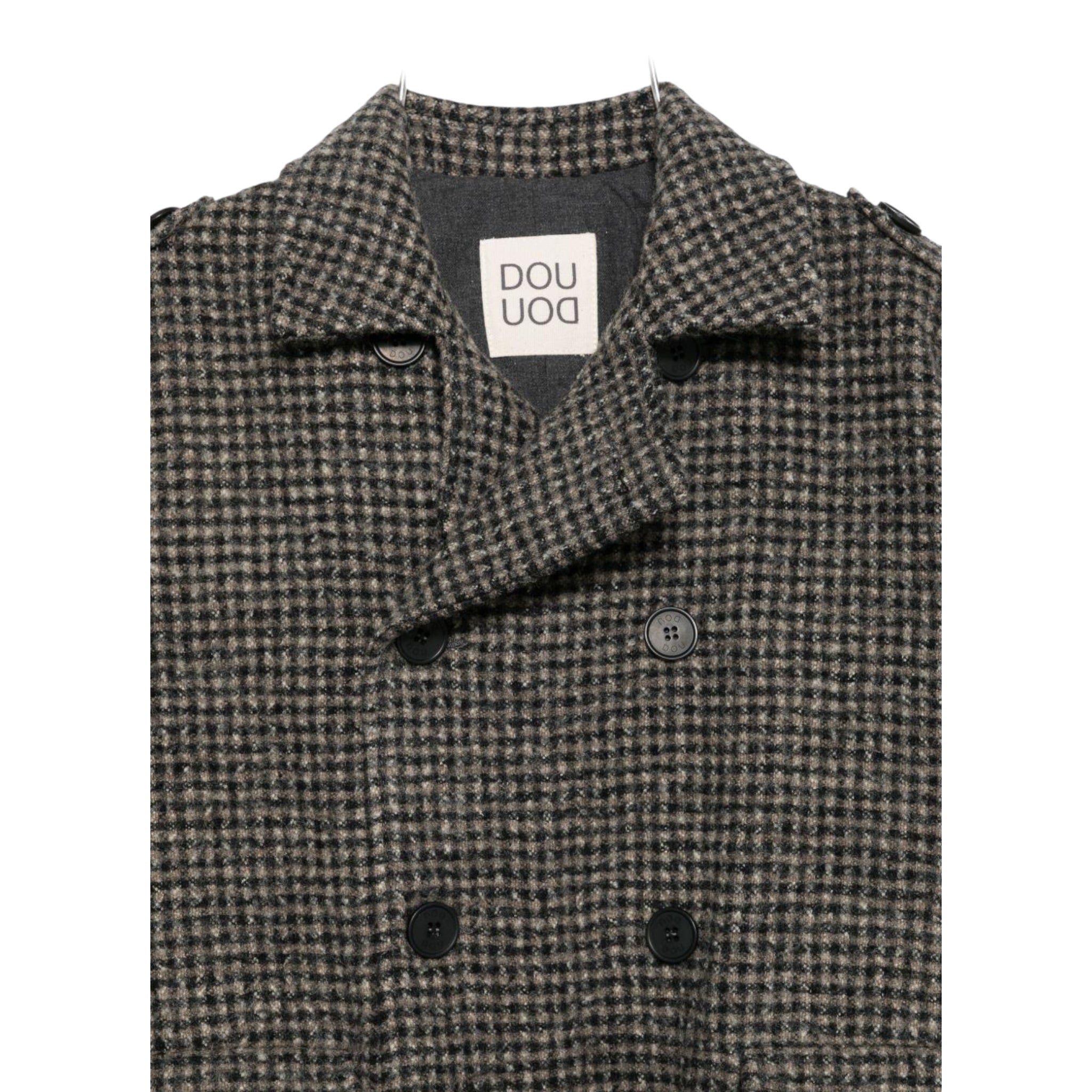 Dou Dou Cappotto Doppiopetto tinta unita Marrone per Bambina DX2P50X MARRONE DOU DOU 