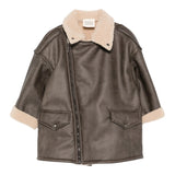Dou Dou Montone tinta unita In Ecopelle Marrone per Bambino DX2P70X MARRONE DOU DOU 