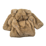 Dou Dou Pelliccia tinta unita con Cappuccio Beige per Bambina DX2P90X BEIGE DOU DOU 