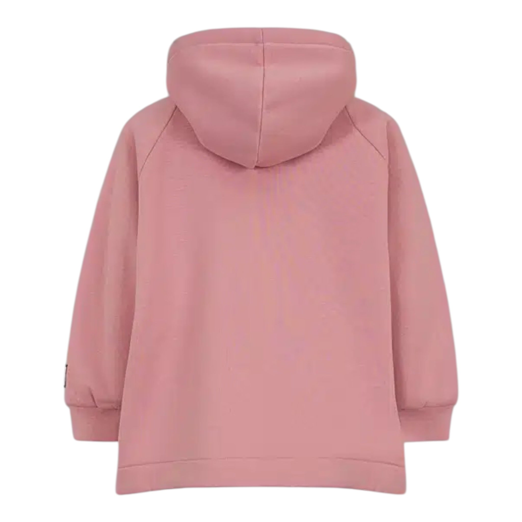 Dou Dou Felpa tinta unita con Cappuccio Rosa per Bambina DX4A20 ROSA DOU DOU 