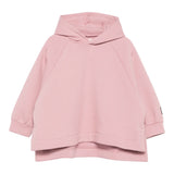 Dou Dou Felpa tinta unita con Cappuccio Rosa per Bambina DX4A20 ROSA DOU DOU 