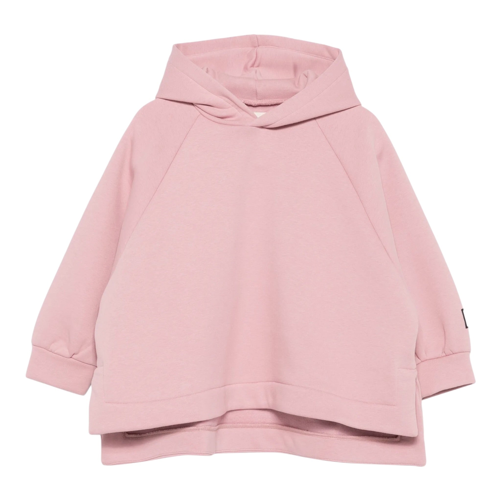 Dou Dou Felpa tinta unita con Cappuccio Rosa per Bambina DX4A20 ROSA DOU DOU 