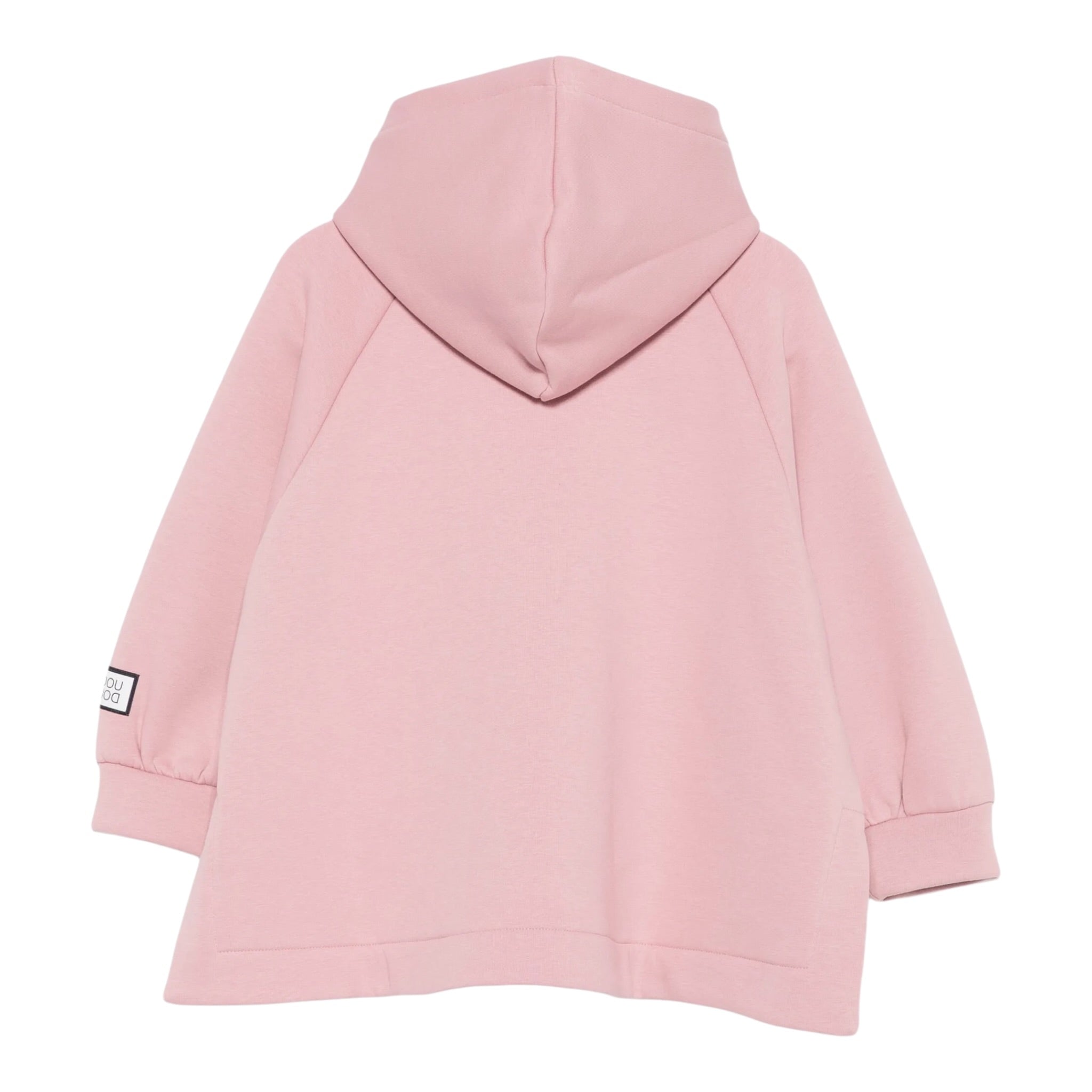 Dou Dou Felpa tinta unita con Cappuccio Rosa per Bambina DX4A20 ROSA DOU DOU 