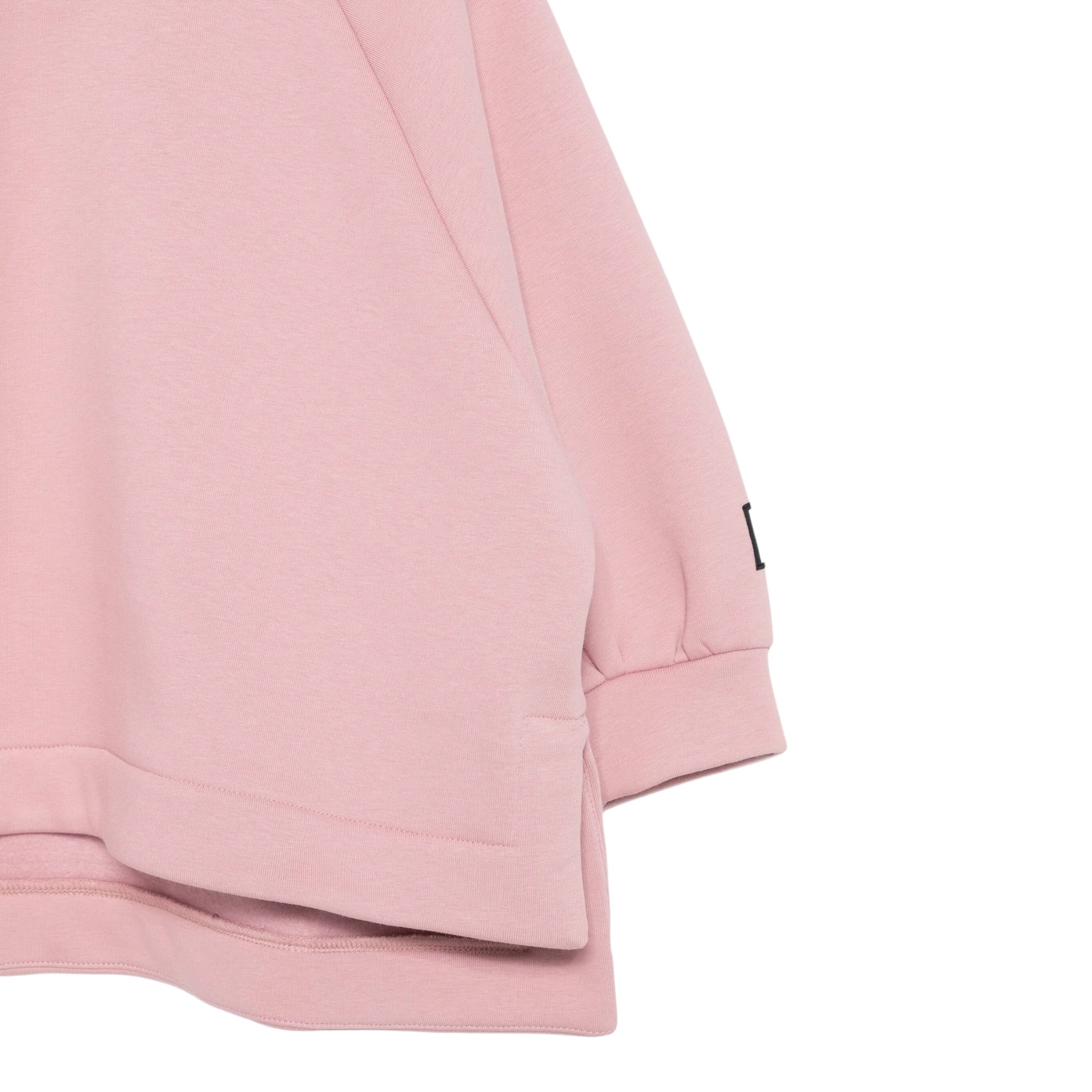Dou Dou Felpa tinta unita con Cappuccio Rosa per Bambina DX4A20 ROSA DOU DOU 