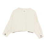 Dou Dou Felpa Chiusa Girocollo tinta unita Beige per Bambina DX4A30 BEIGE DOU DOU 
