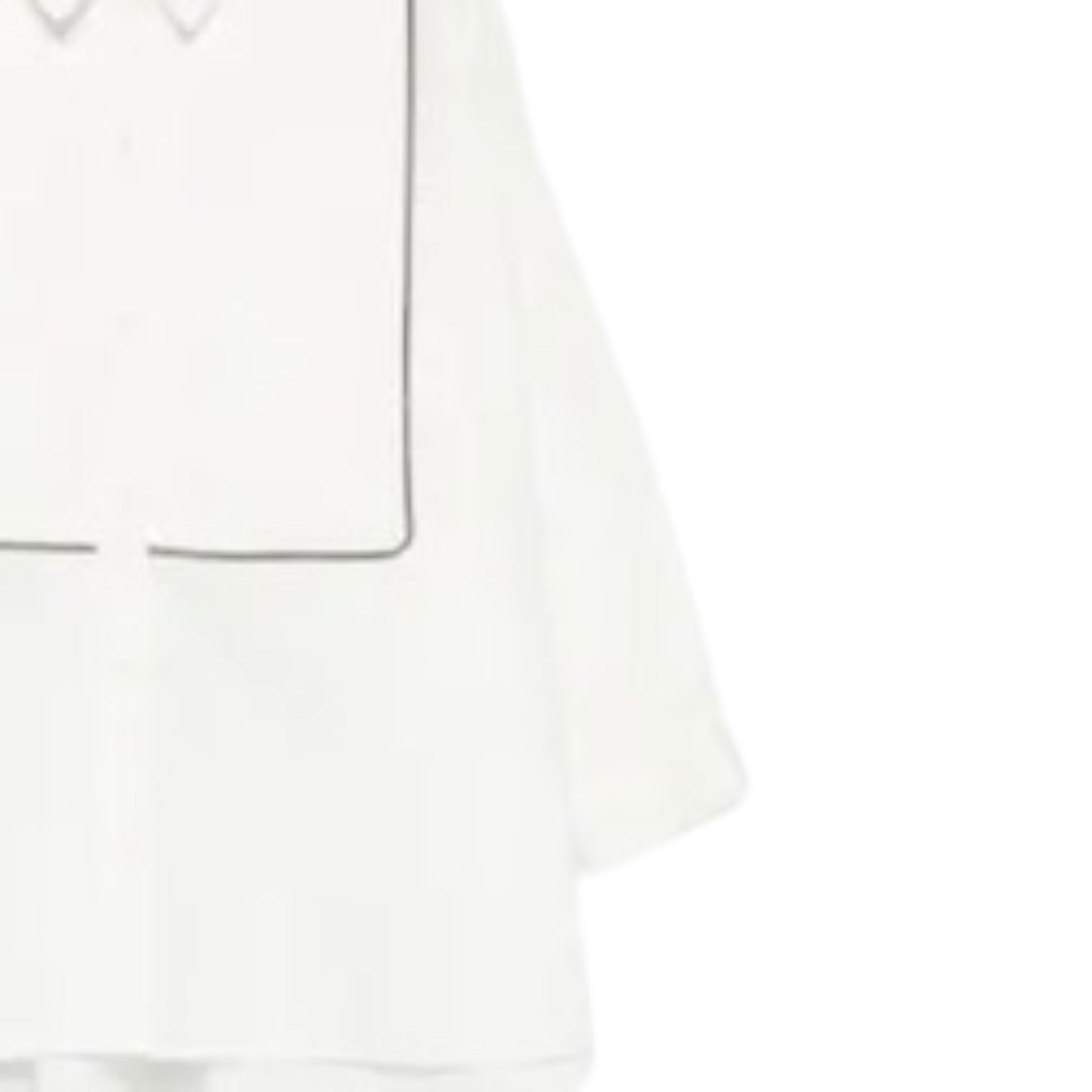 Dou Dou Camicia tinta unita con Righino In Contrasto Bianco per Bambina DX5A10 BIANCO DOU DOU 