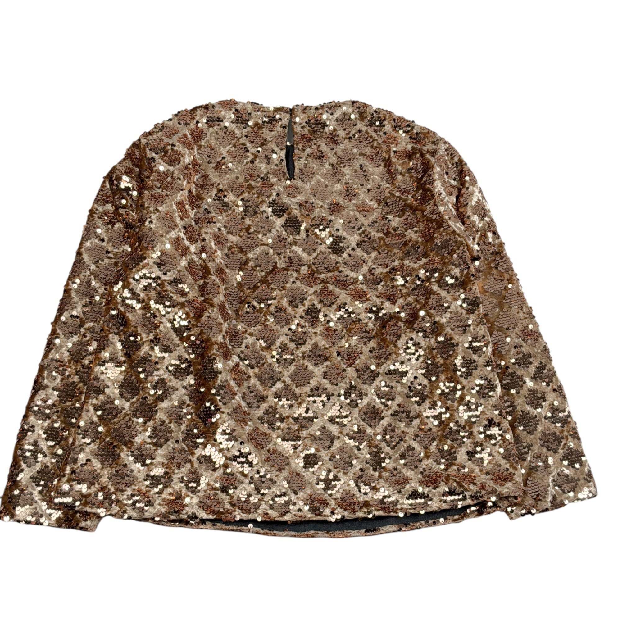 Dou Dou Maglia tinta unita con Paillettes Oro per Bambina DX5A60U0239 ORO DOU DOU 