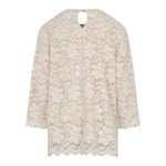 Dou Dou Maglia tinta unita con Ricami Bianco per Bambina DX5A70U0237 BIANCO DOU DOU 