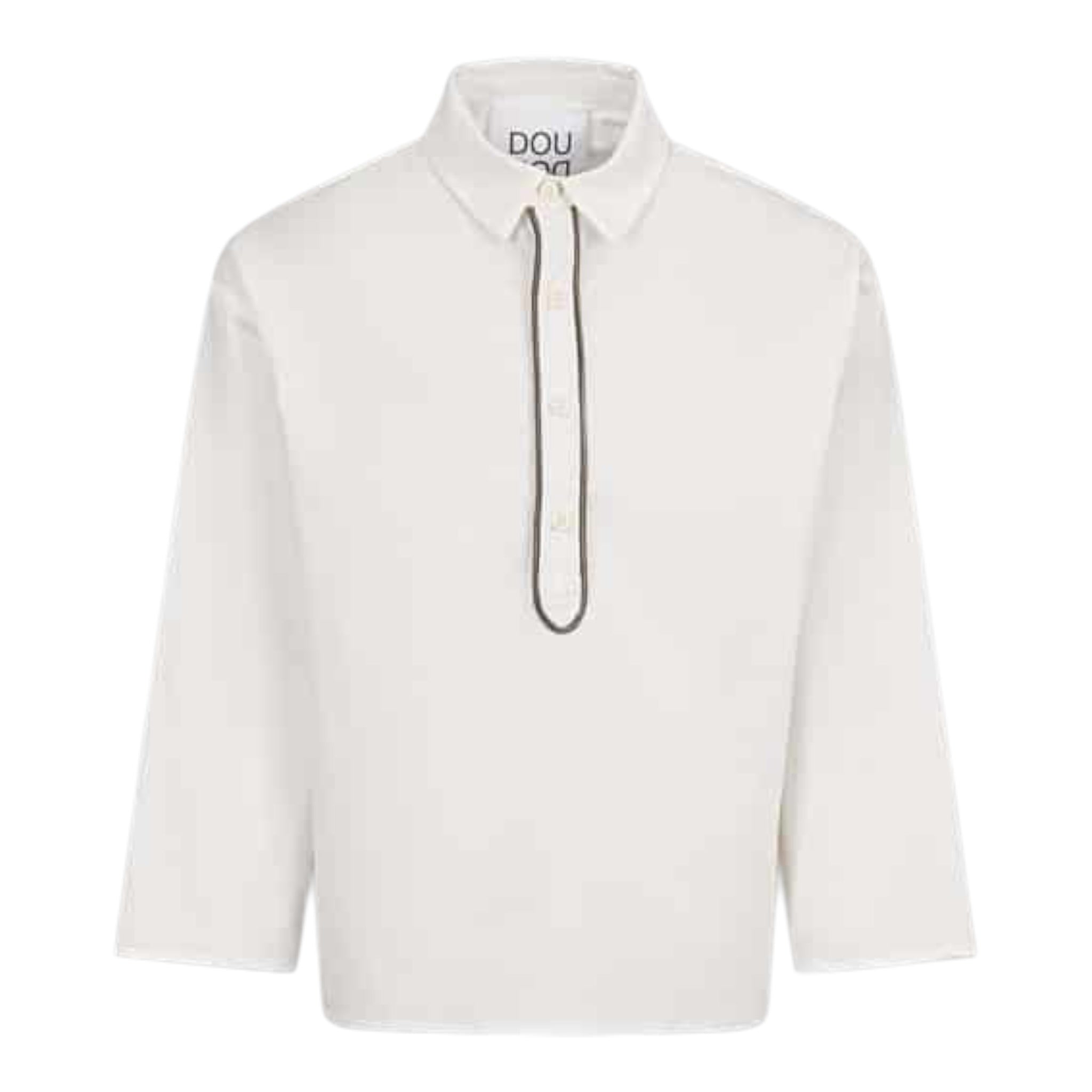 Dou Dou Camicie tinta unita con Logo Bianco per Bambina DX5P00 BIANCO DOU DOU 