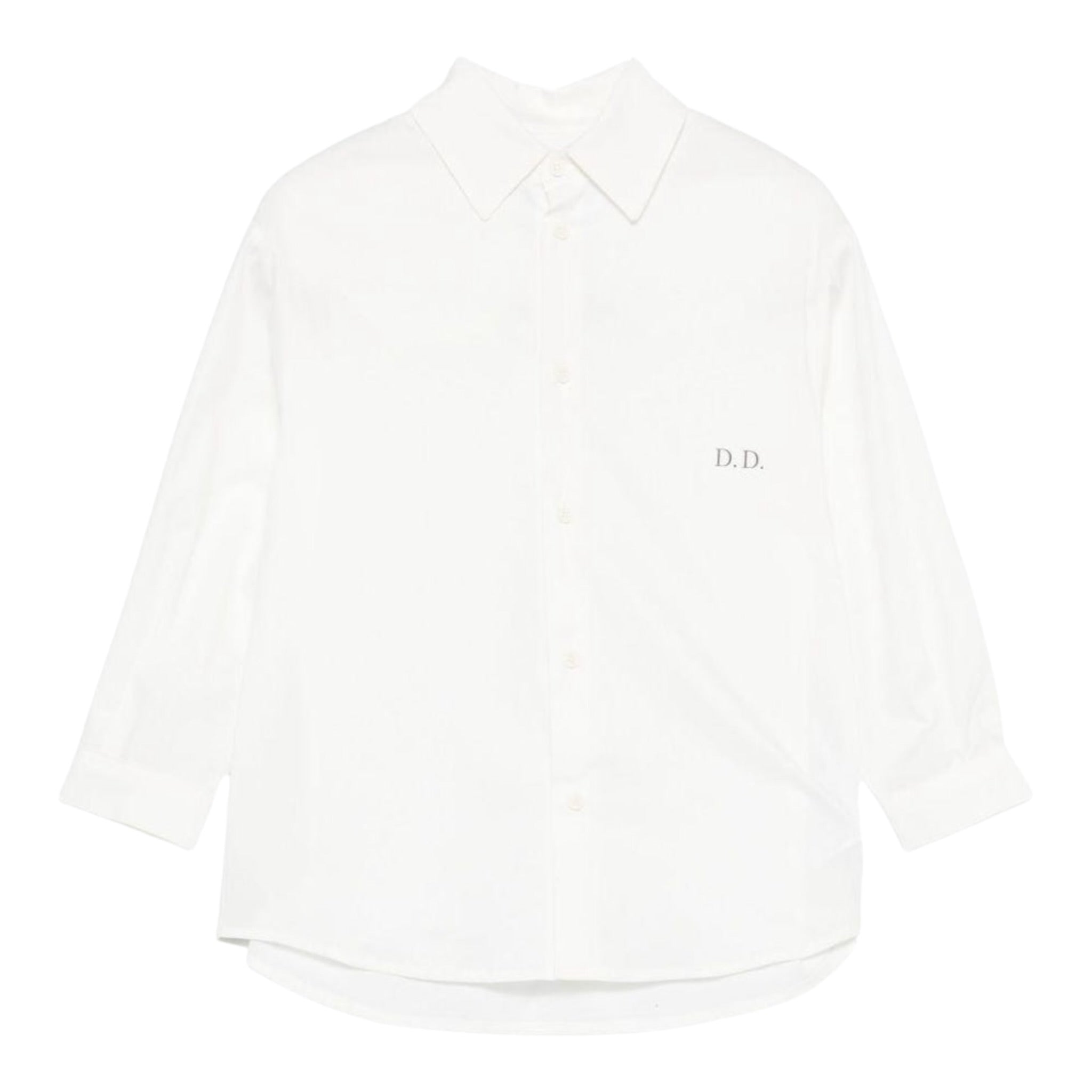 Dou Dou Camicie tinta unita con Logo Bianco per Bambina DX5P10 BIANCO DOU DOU 