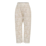 Dou Dou Pantalone tinta unita con Elastico In Vita Panna per Bambina DX6A60 PANNA DOU DOU 